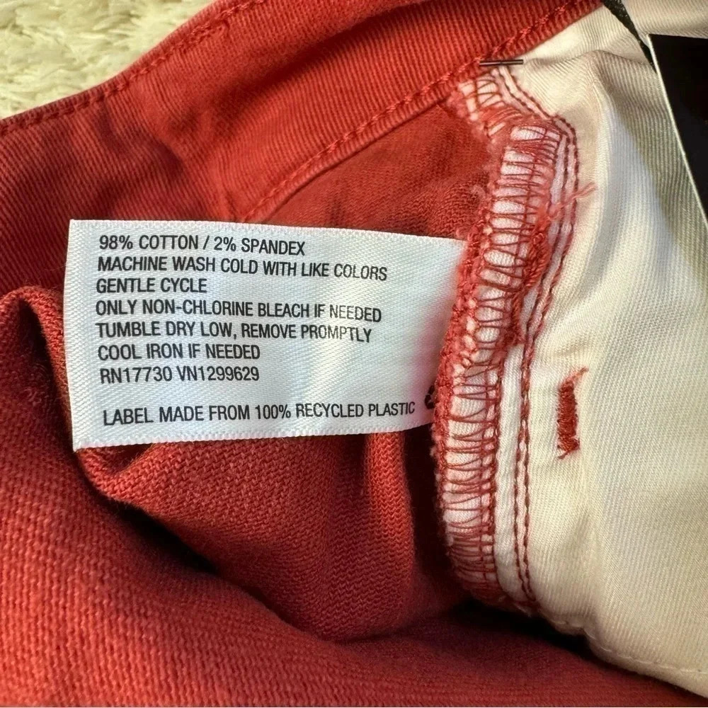 Ava & ViV womens Brick Red plus denim shorts size 26W - Picture 4 of 7